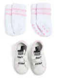 Golden Goose Kids Sstar colour-block sneakers (set of two) - White