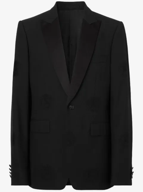 Burberry Oak Leaf Crest jacquard tuxedo jacket