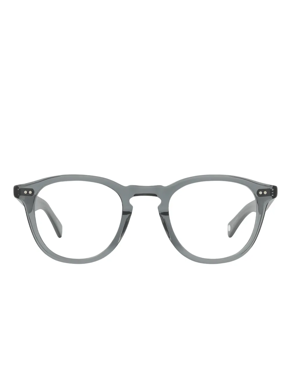 Garrett Leight Hampton round-frame glasses | Grey | Image 1