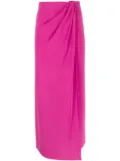THE ANDAMANE front-slit maxi skirt - Purple