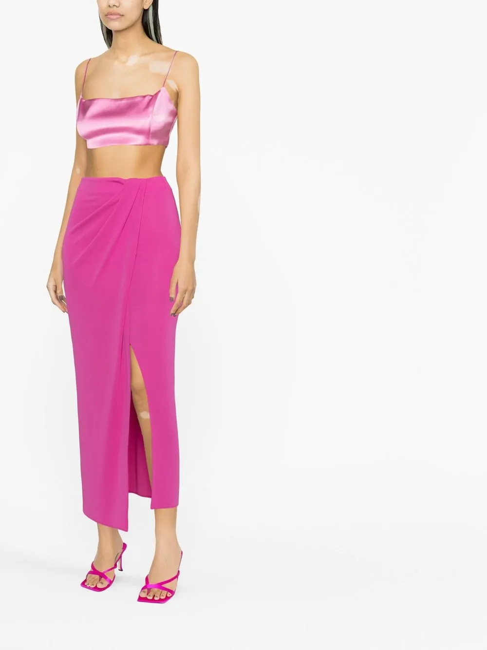 theandamane THE ANDAMANE Maxi-rok met split - Paars