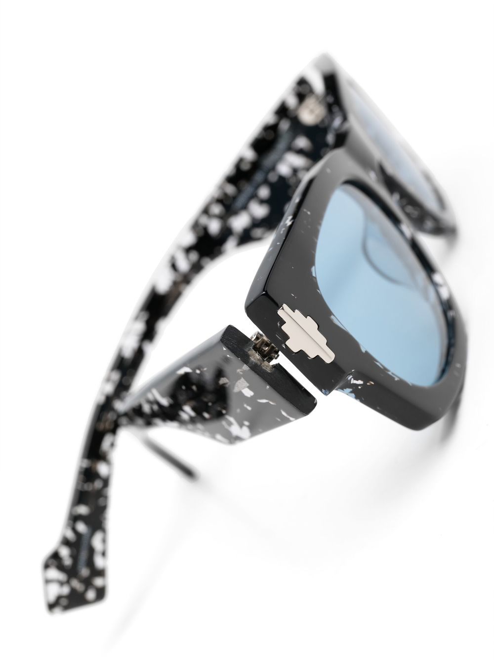 Shop Marcelo Burlon County Of Milan Calafate Speckled Sunglasses In Schwarz