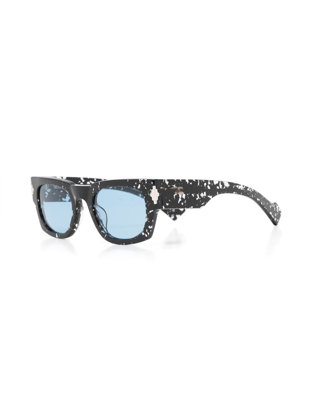 Shop Marcelo Burlon County Of Milan Calafate Speckled Sunglasses In Schwarz