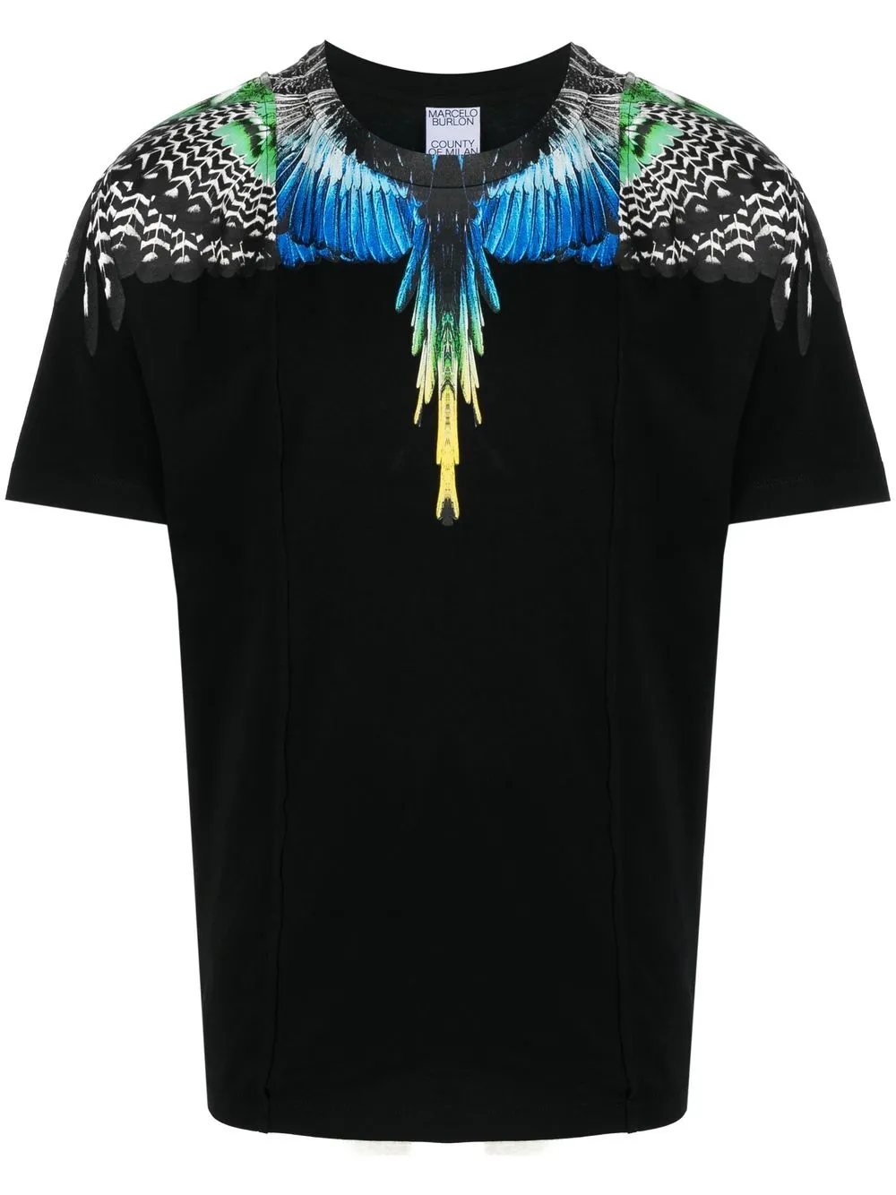 

Marcelo Burlon County of Milan Patchwork Wings cotton T-shirt - Black