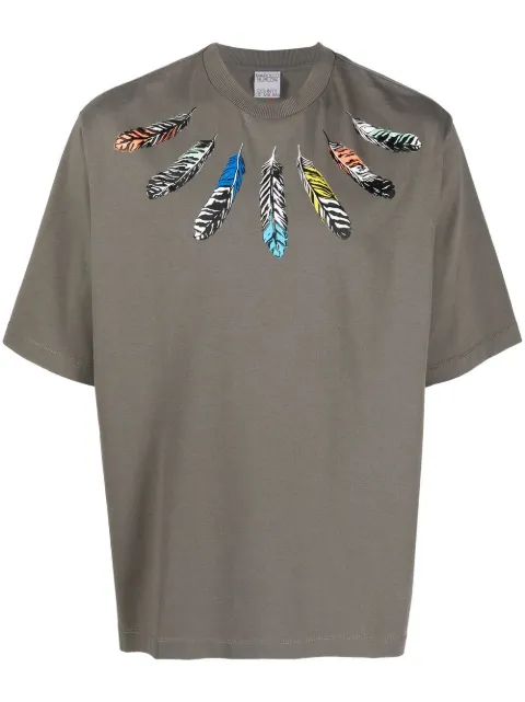 Marcelo Burlon County of Milan feathers detail T-shirt 