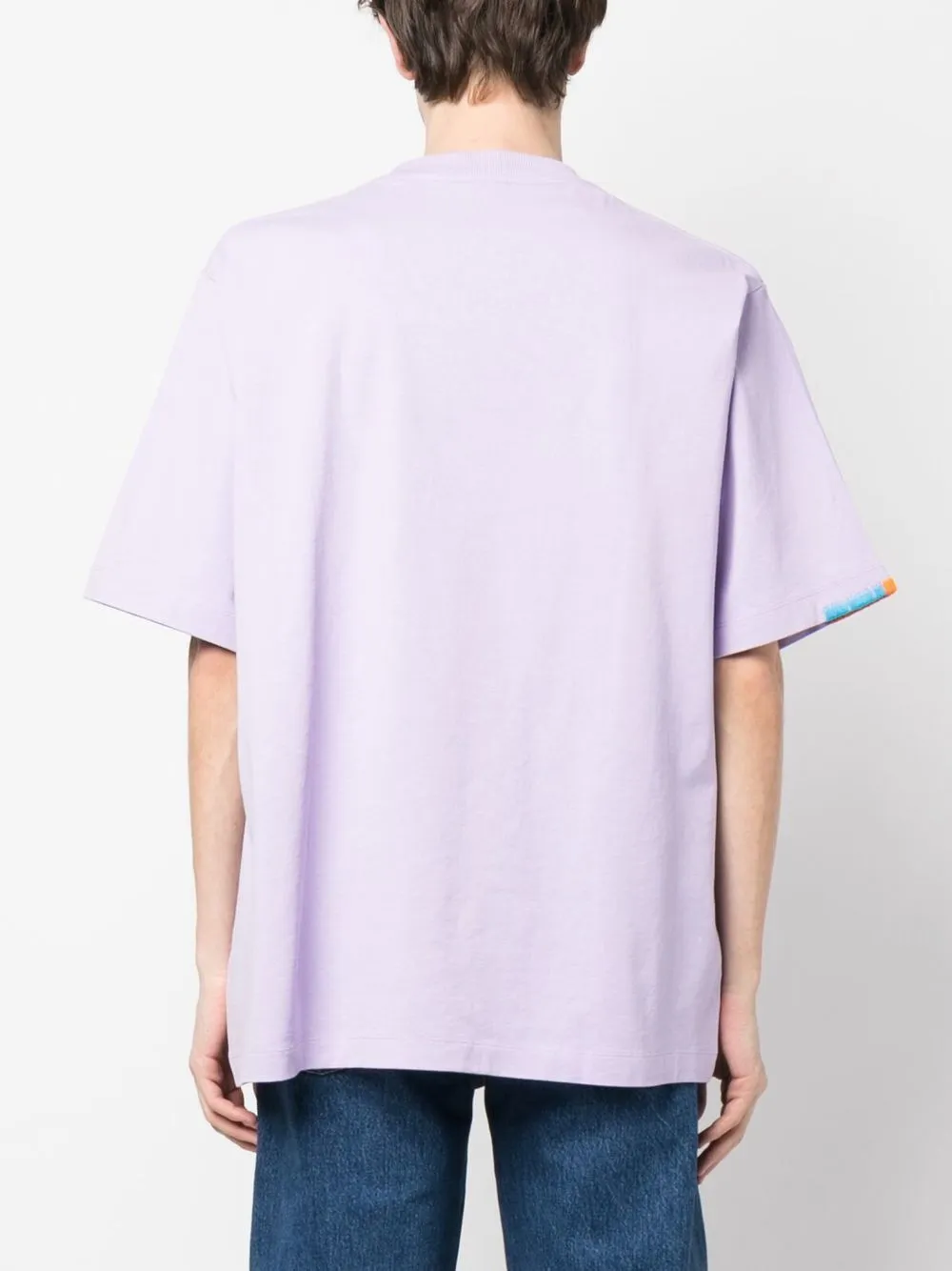 Shop Marcelo Burlon County Of Milan Stitch Cross Cotton T-shirt In Violett