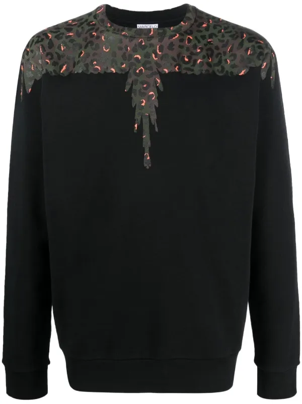 Marcelo Burlon County Of Milan Animalier Wings Organic Cotton Sweatshirt Black FARFETCH BH