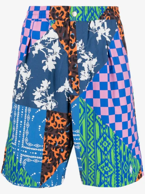 COUNTY OF MILAN multi-panel knee-length shorts