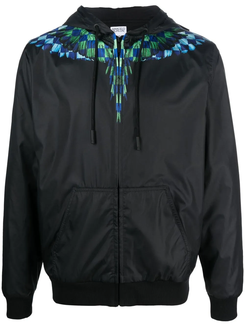 

Marcelo Burlon County of Milan Chess Wings hooded jacket - Black