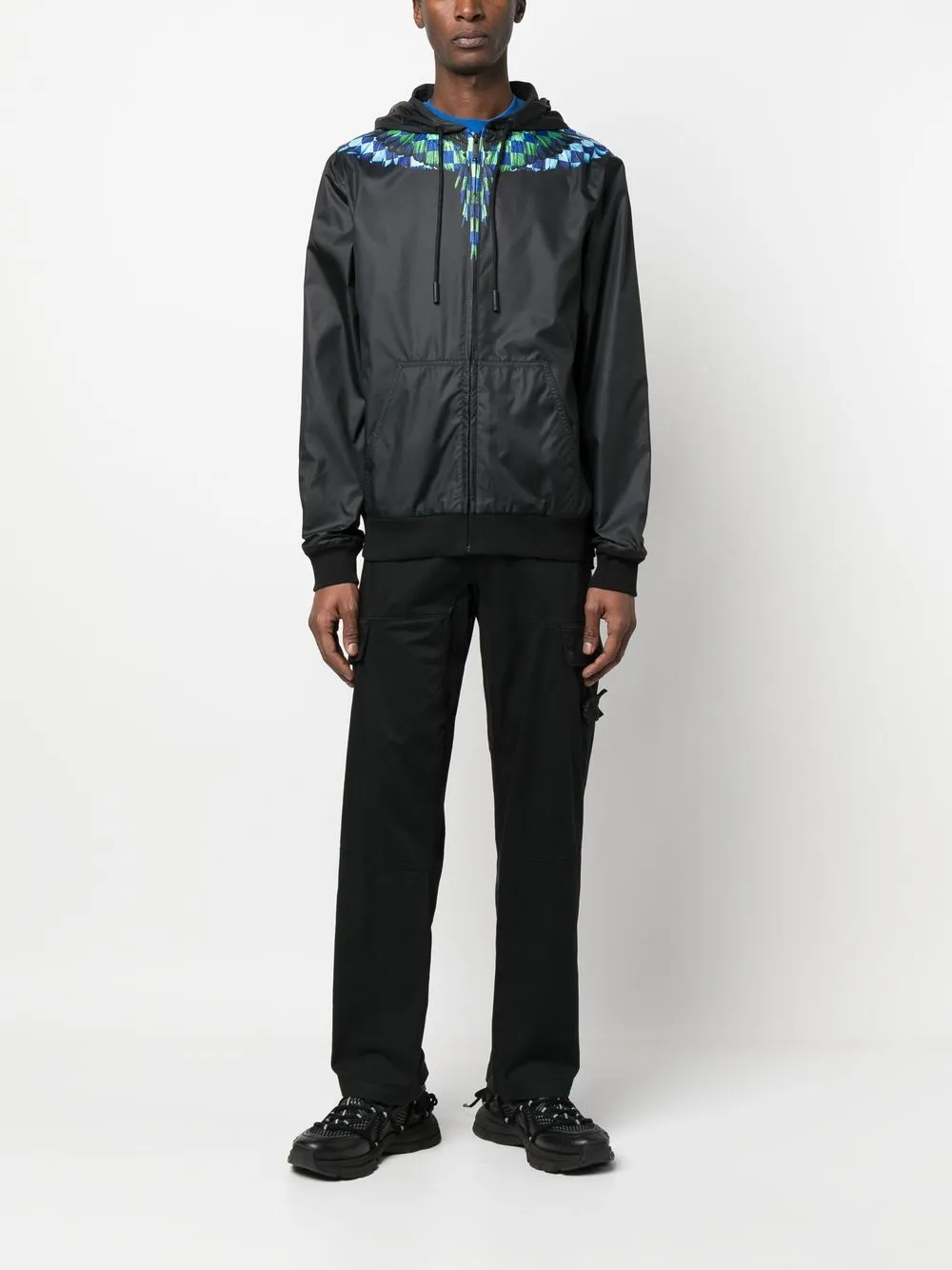 Marcelo Burlon County of Milan Jas met capuchon - Zwart