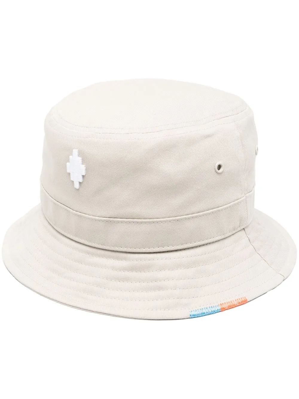 Marcelo Burlon County Of Milan Logo-patch Bucket Hat In Nude