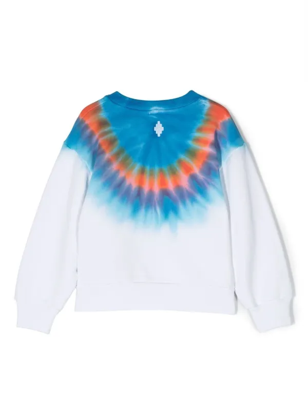 White cotton sweatshirt for best sale tie dye