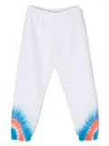 Marcelo Burlon County Of Milan Kids tie-dye cotton track pants - White