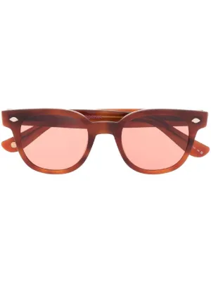 Lesca Posh XL Square Sunglasses | Red | FARFETCH TW