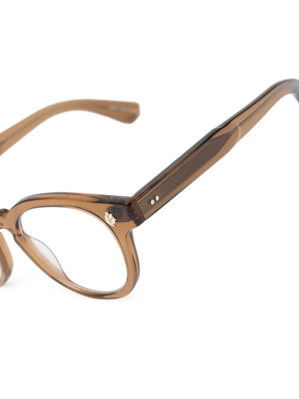  Garrett Leight Jack Round-frame Optical Glasses - Brown 