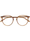 Garrett Leight Morningside round-frame optical glasses - Brown