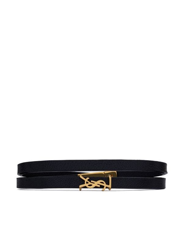 Saint Laurent Buckle Belt Double Wrap Bracelet