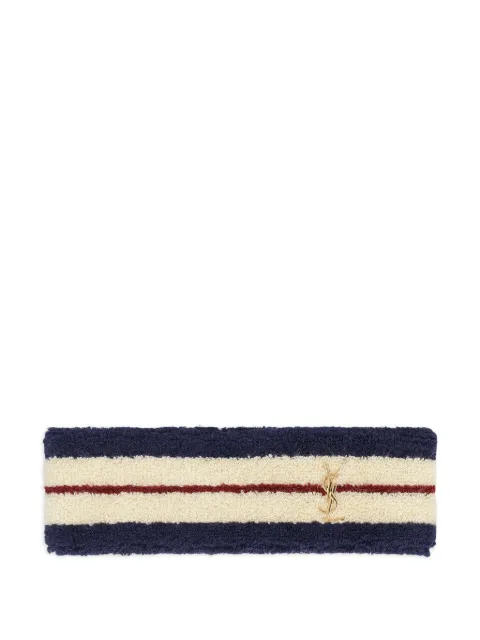 Saint Laurent logo-plaque headband
