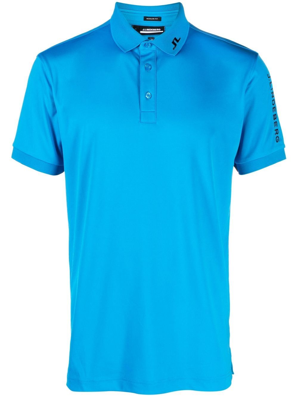 J. Lindeberg Embroidered-logo Polo Shirt In Blue