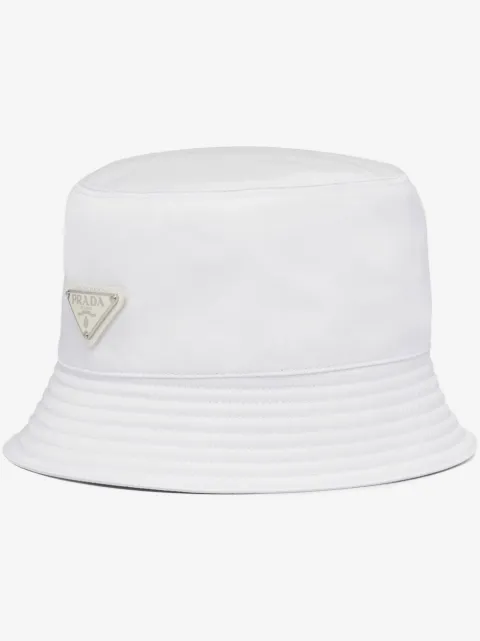 Prada triangle-logo bucket hat