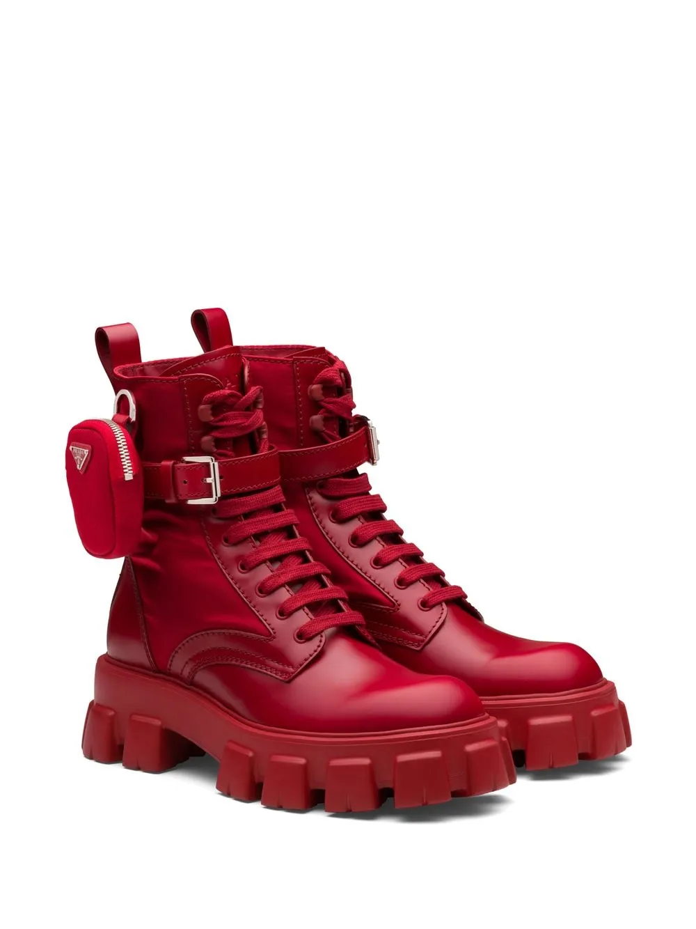 Prada Monolith Combat Boots - Farfetch