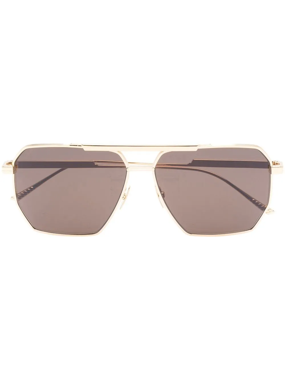 

Bottega Veneta Eyewear pilot-frame sunglasses - Gold