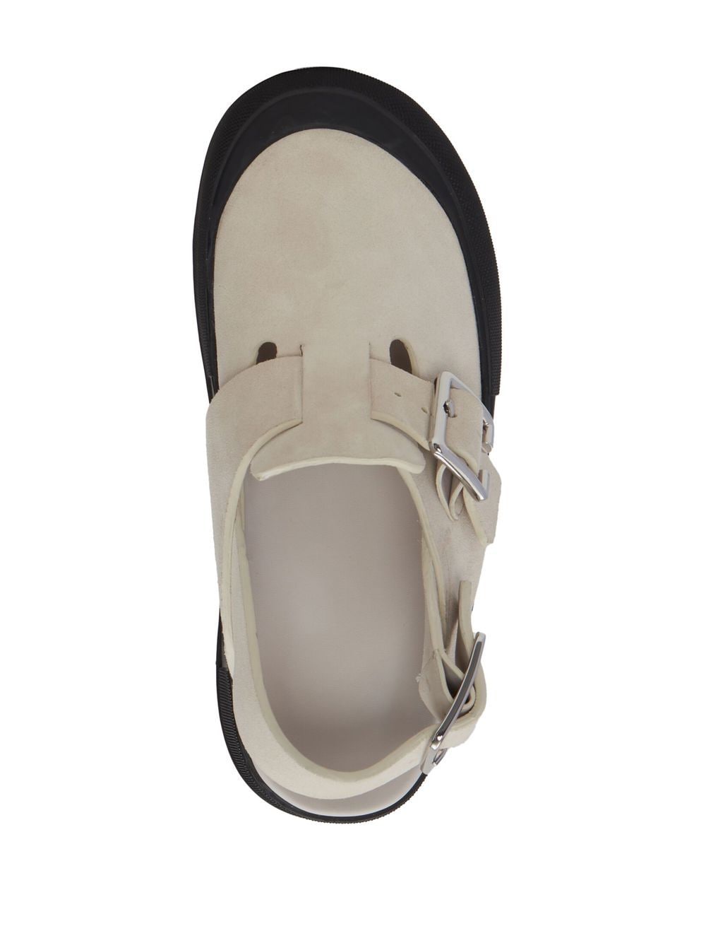 Shop Alexander Mcqueen Side Buckle-fastening Detail Sandals In Neutrals