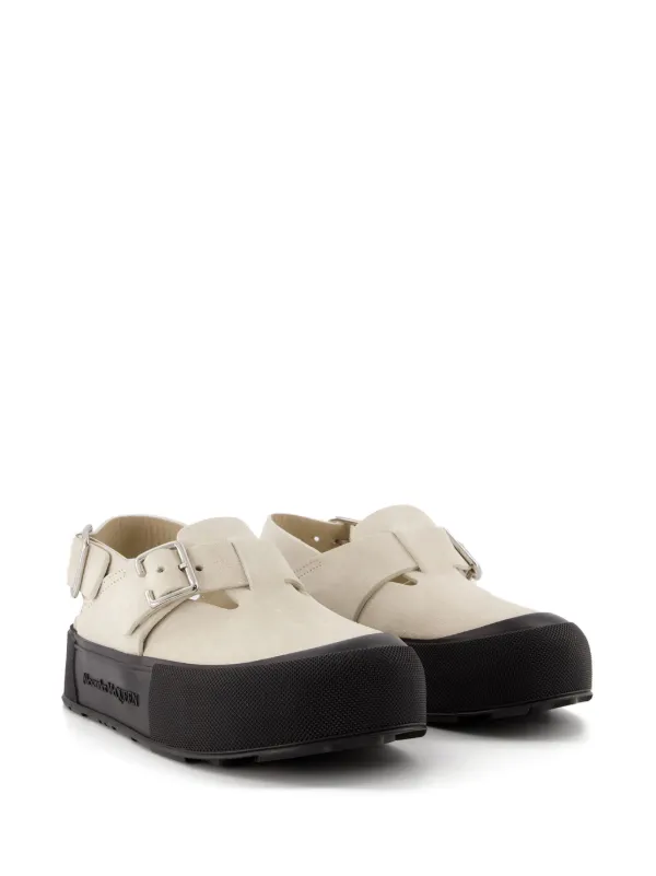 【ALEXANDER MCQUEEN】バックルレザーサンダル◆関税送料込◆ ALEXANDER MCQUEEN】バックルレザーサンダル◇関税送料込◇