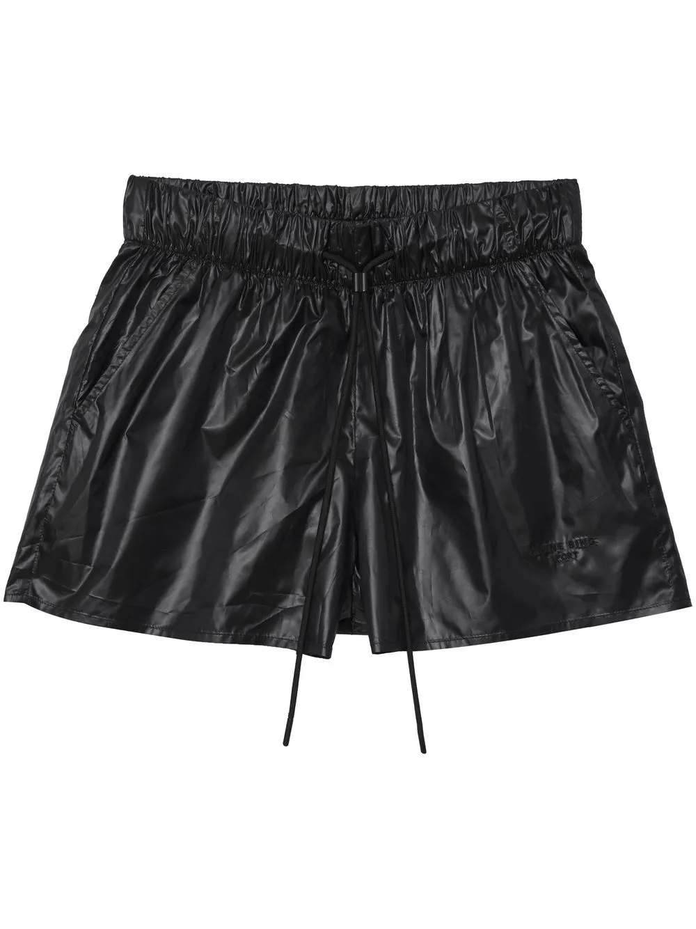 

ANINE BING Janis faux-leather shorts - Black