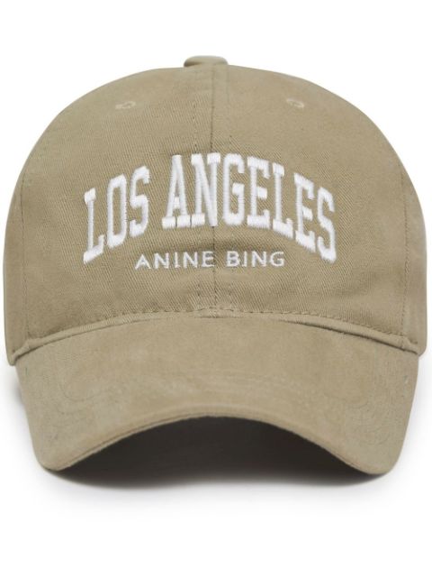 ANINE BING embroidered-motif baseball cap