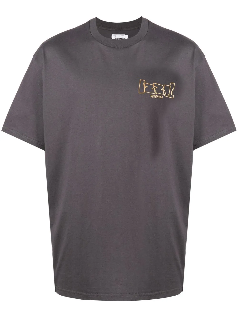 

izzue logo-print cotton T-shirt - Grey