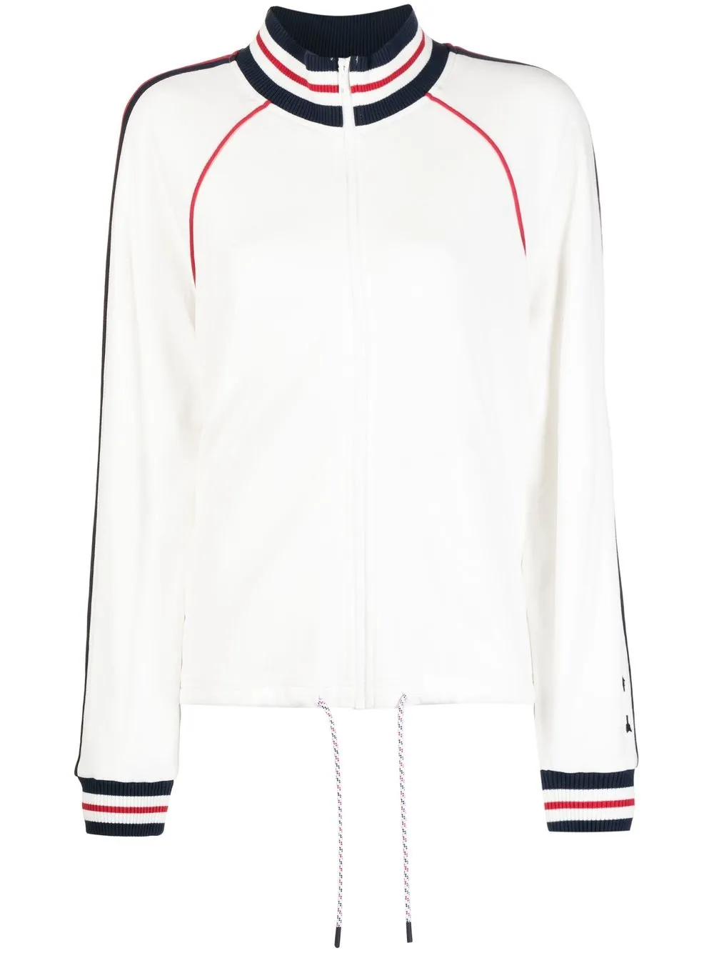 

The Upside stripe-detail zipped jacket - White