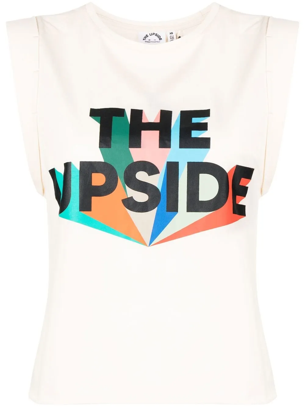 

The Upside Infinite Cropped Muscle tank top - White