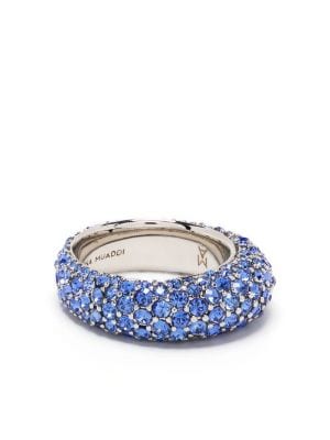 D'Estree Louise Double Stone Ring in Metallic