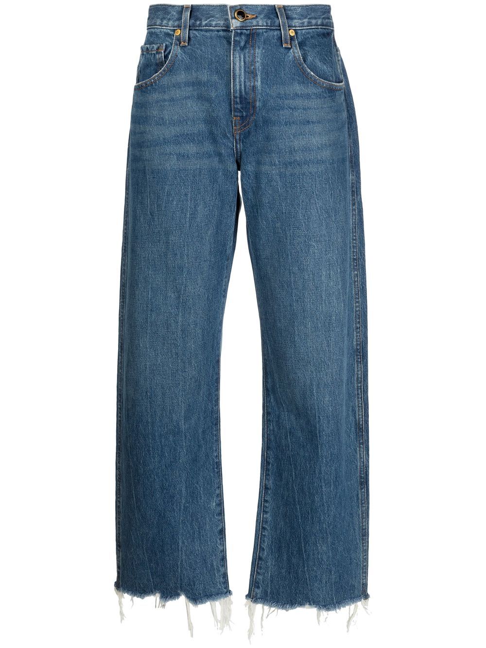 

KHAITE mid-rise wide-leg jeans - Blue