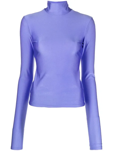 Turtleneck long-sleeve top