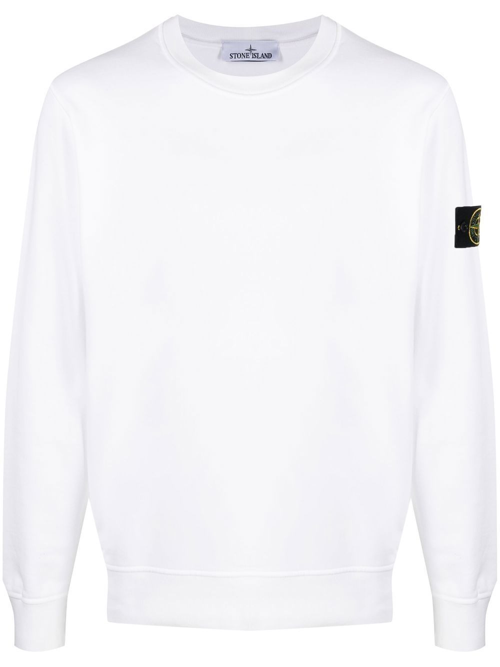 STONE ISLAND COMPASS-PATCH CREW-NECK SWEATSHIRT