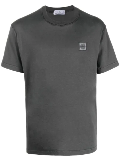 Stone Island Compass-patch cotton T-shirt