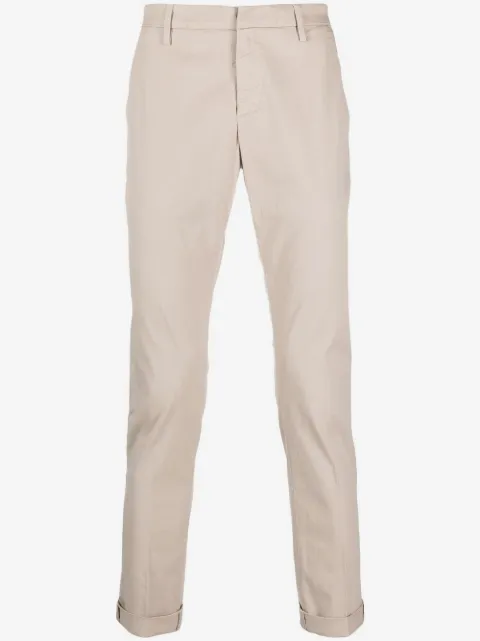 DONDUP pantalon chino crop à taille mi-haute
