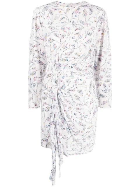 MARANT ÉTOILE abstract-pattern mini dress