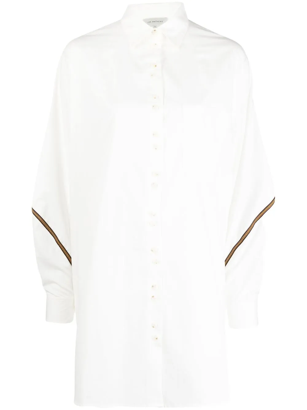 

Lee Mathews Oakley long-sleeve shirt - White