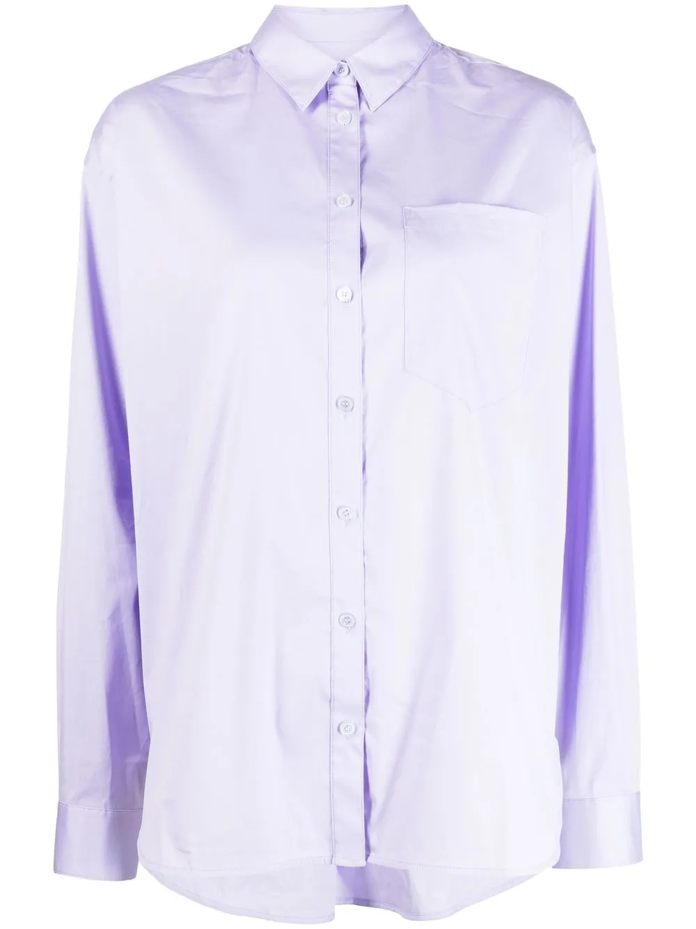 

Lee Mathews buttoned-up long-sleeved shirt - Purple