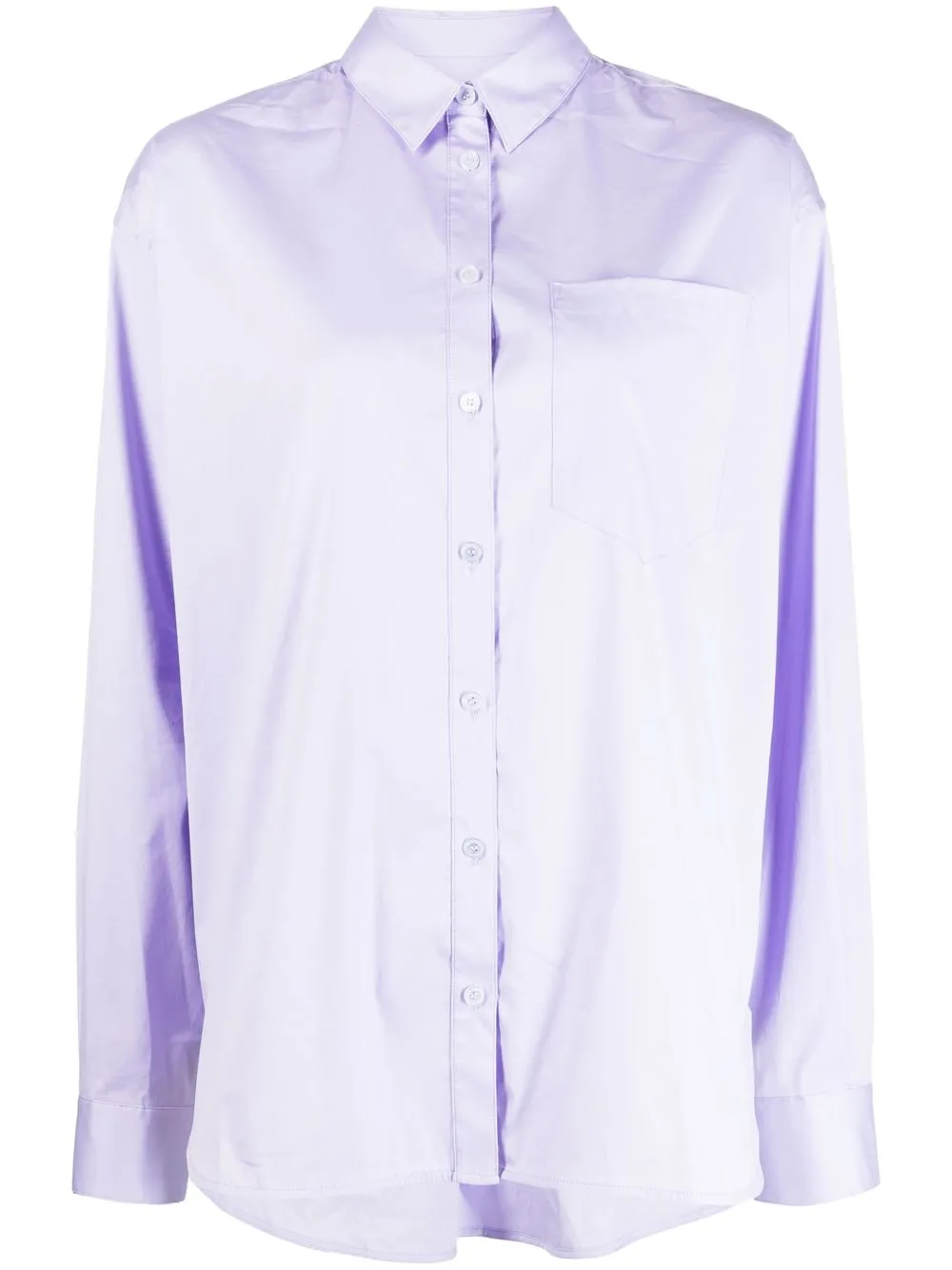 

Lee Mathews camisa manga larga con botones - Morado