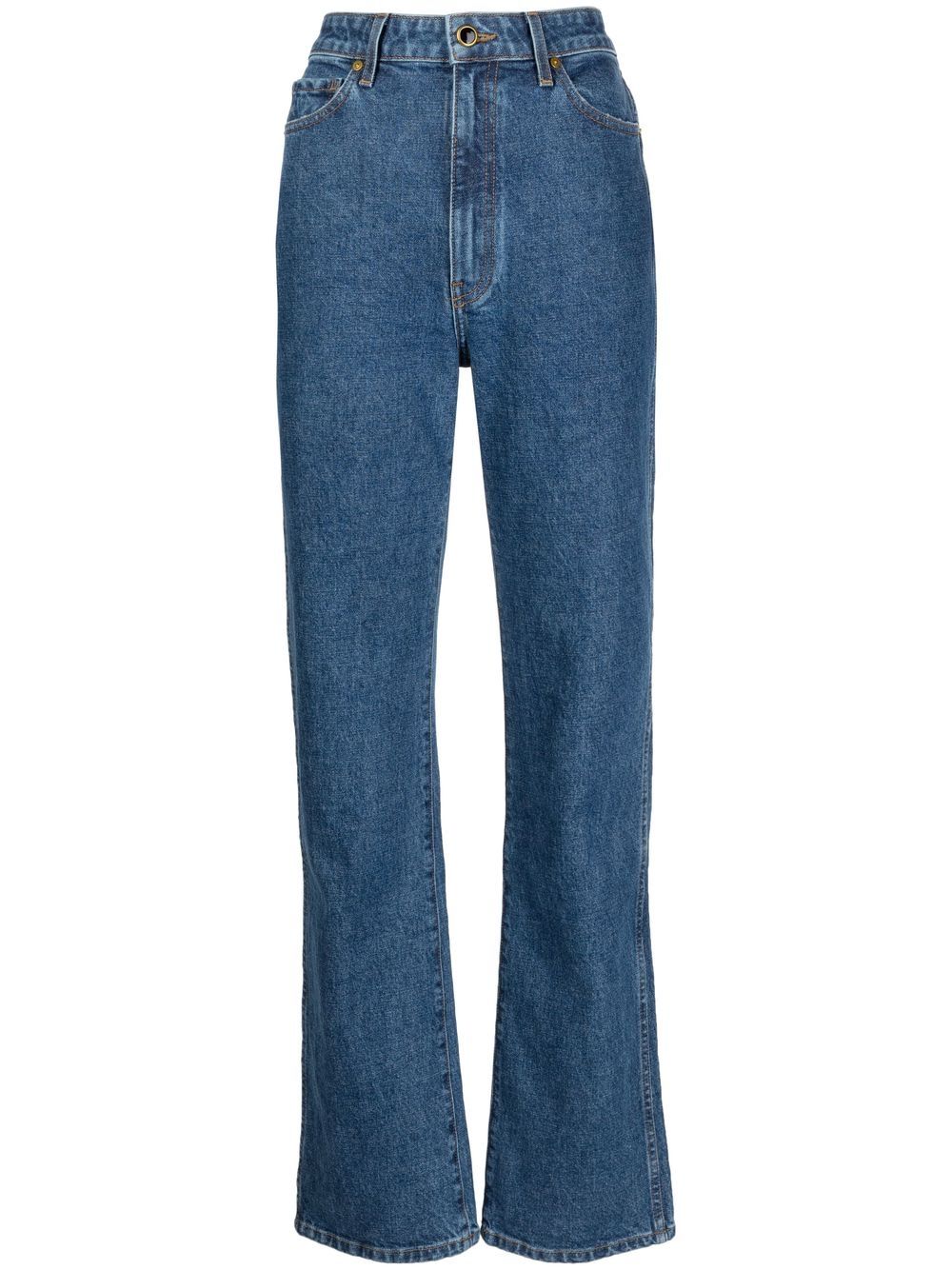 

KHAITE high-waisted tapered jeans - Blue