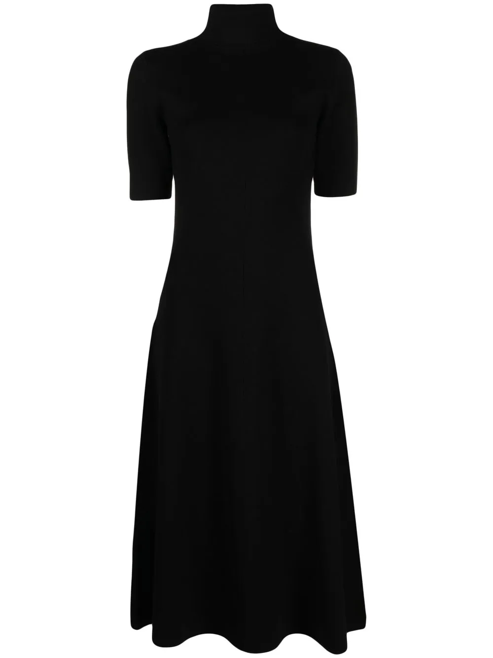 

JOSEPH vestido midi con cuello de tortuga - Negro