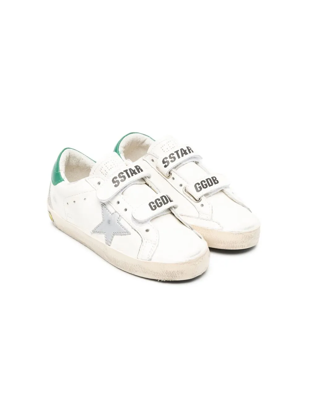 

Golden Goose Kids Old School touch-strap sneakers - White