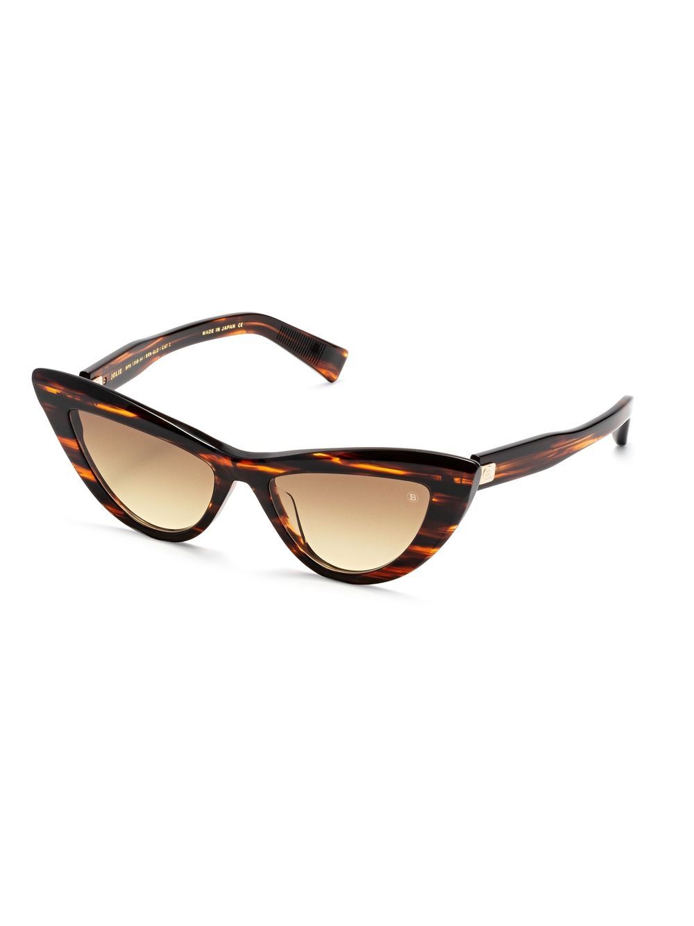 Shop Balmain Eyewear Jolie Cat-eye Frame Sunglasses In Brown