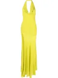 De La Vali halter-neck gown - Green