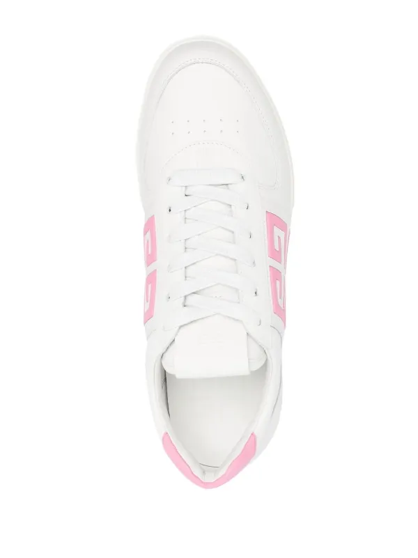 Givenchy Pink 4G Low Top Sneakers White FARFETCH