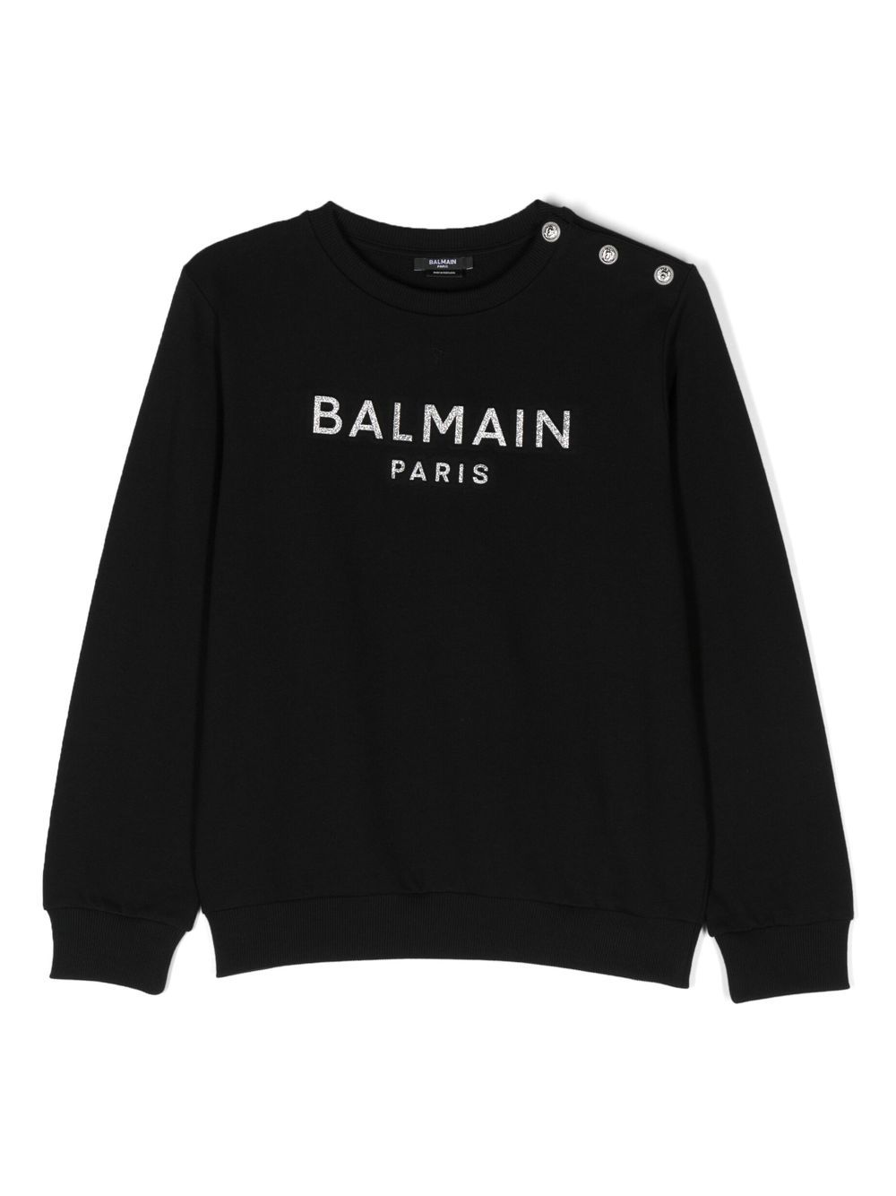 

Balmain Kids logo-print crew neck sweatshirt - Black